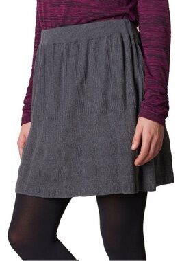 Prana Harper Sweater Knit Skirt Charcoal Gray Size Medium NWT